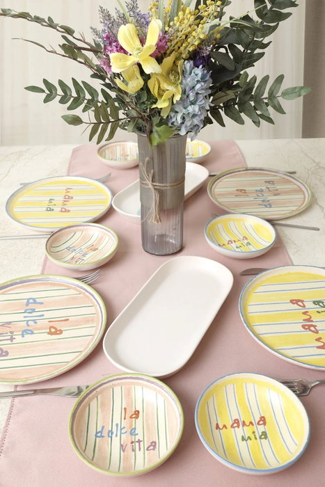 Hermia Set de Desayuno Multicolor de 12 Piezas